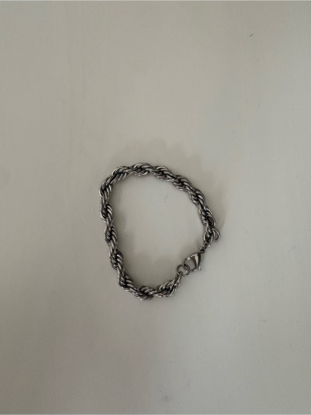 dalmata Twisted Rope Chain Bracelet - Silver